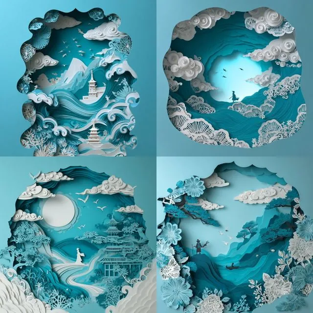Layered Paper Serenity