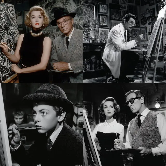 Retro Noir Elegance