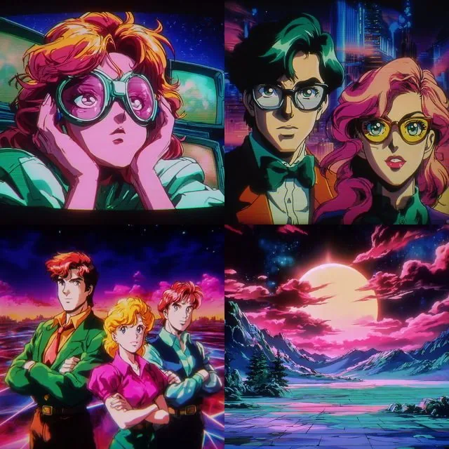 Neon Dreamscape Anime