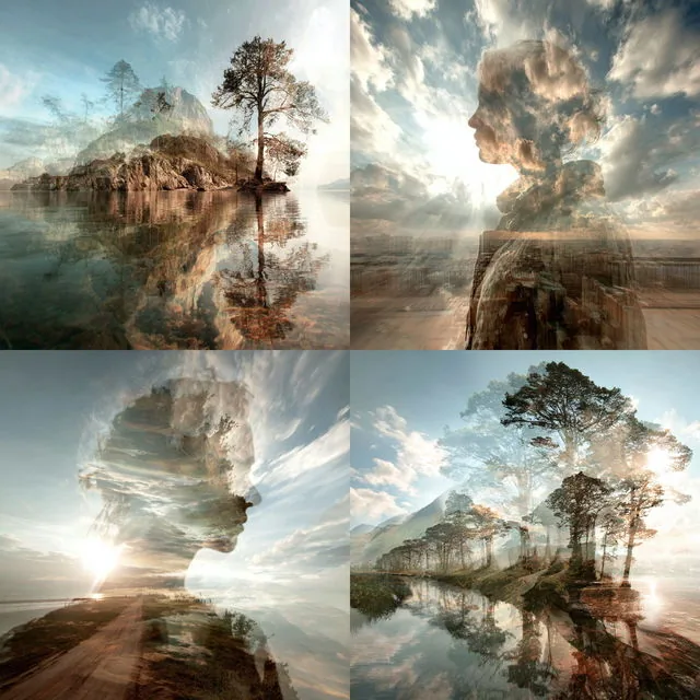 Ethereal Layered Dreamscapes