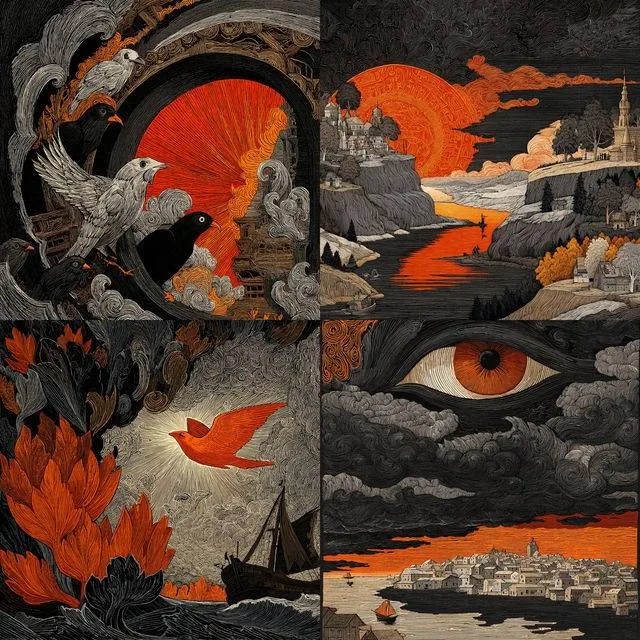 Surreal Engraved Narratives
