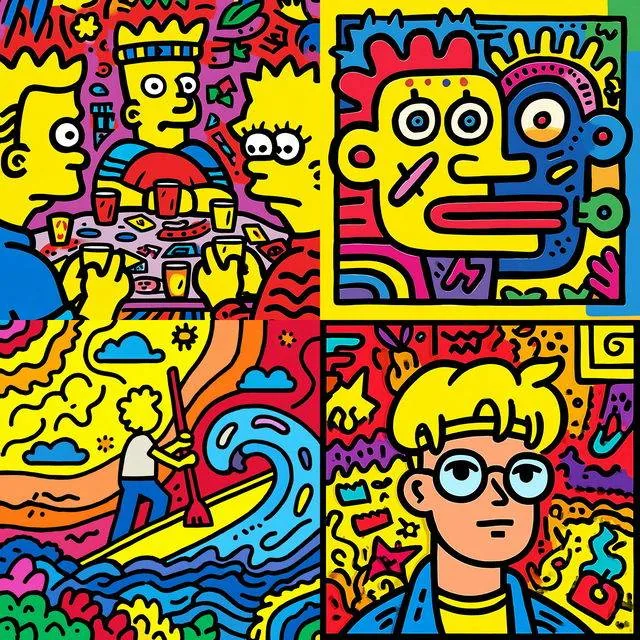 Vibrant Pop Art Whimsy