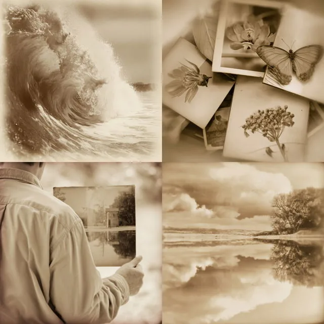 Sepia Nostalgia Dreamscape