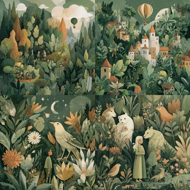 Whimsical Verdant Narratives