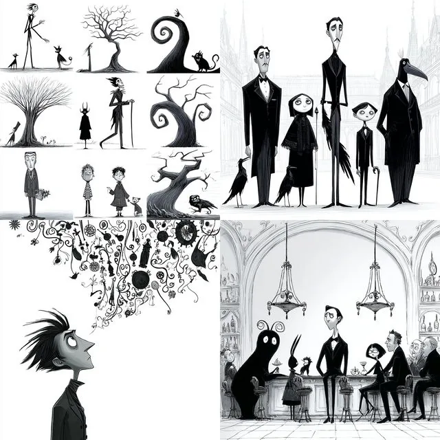 Gothic Whimsy Illustrations