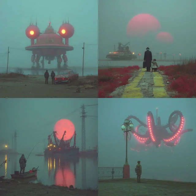 Neon Dystopia Dreamscape