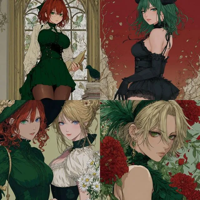 Art Nouveau Manga Fusion