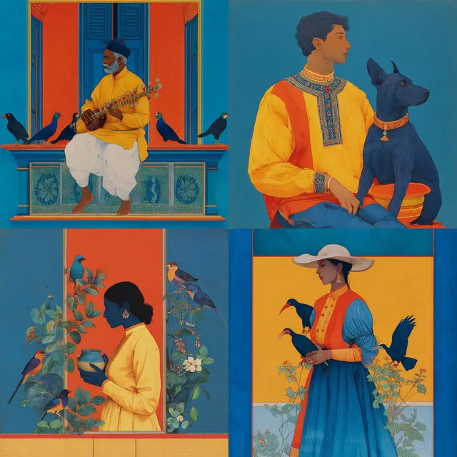 Vibrant Ornamental Narratives