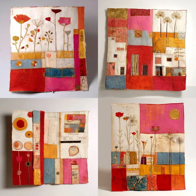 Vibrant Patchwork Aesthetic