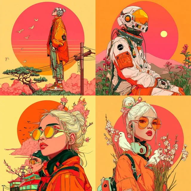 Vibrant Futuristic Aesthetics
