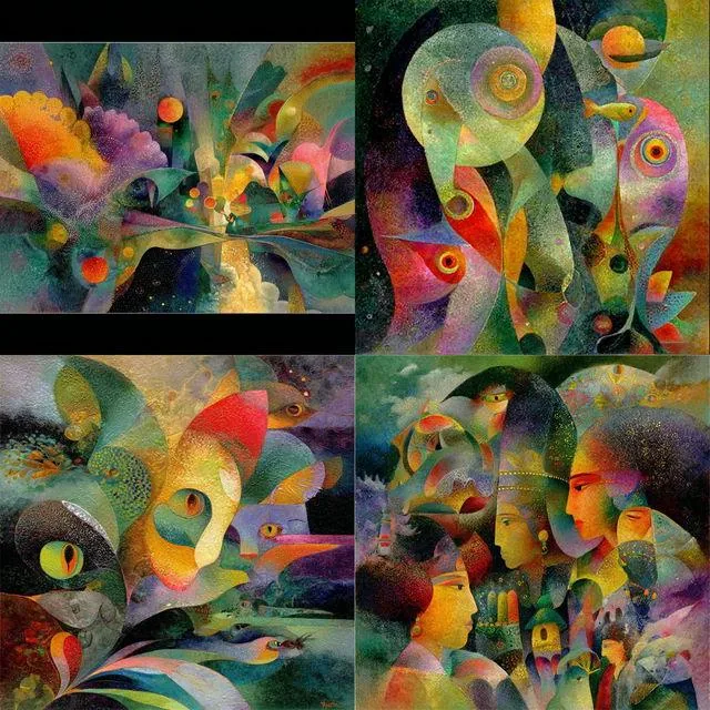 Surreal Geometric Dreamscapes
