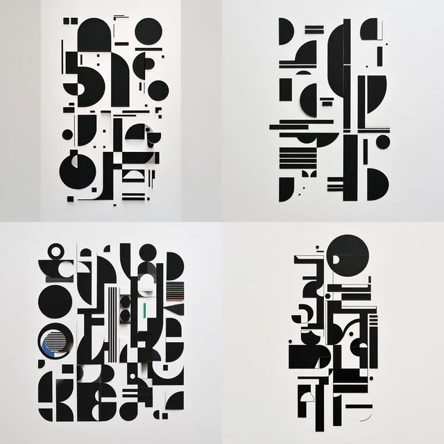 Geometric Monochrome Abstraction