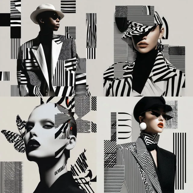 Monochrome Graphic Elegance