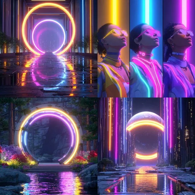 Neon Dreamscapes