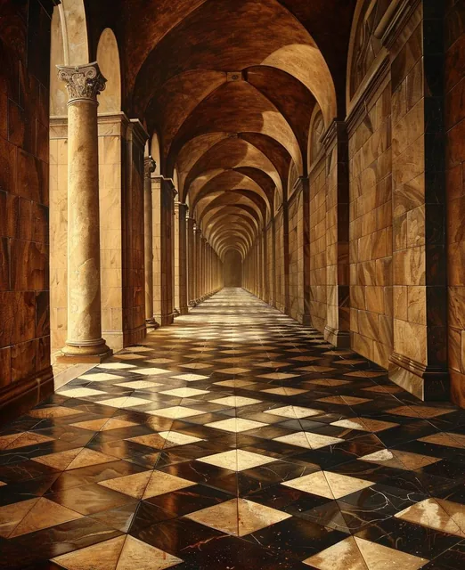 the pantheon rome louvre, in the style of domestic interiors, 19th century american paint...