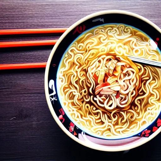 Instant noodle, instant ramen, noodle, cup ramen, hot, streaming, chopsticks, food in a b...