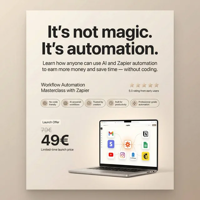 Minimalist high-end advertising poster with a premium lifestyle-tech and SaaS aesthetic,...