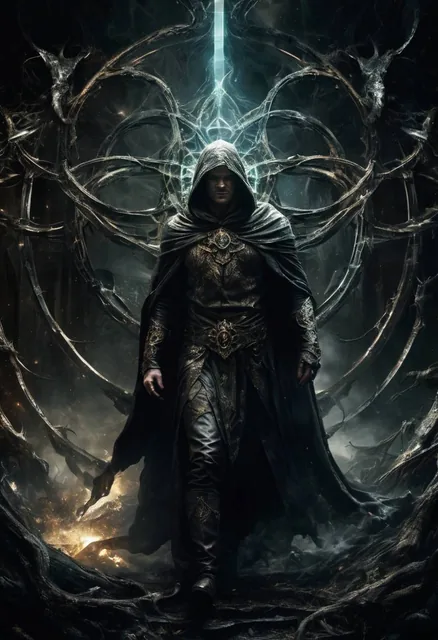 man , Dark Fantasy Art of ethereal fantasy concept art of (existential idiosyncrasy art c...