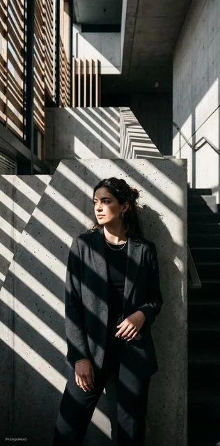 high-resolution photograph, woman, stunning use of shadows, in the syle of crisp lines an...