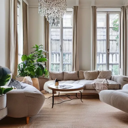high resolution photography interior design, dreamy sunken living room conversation pit,...
