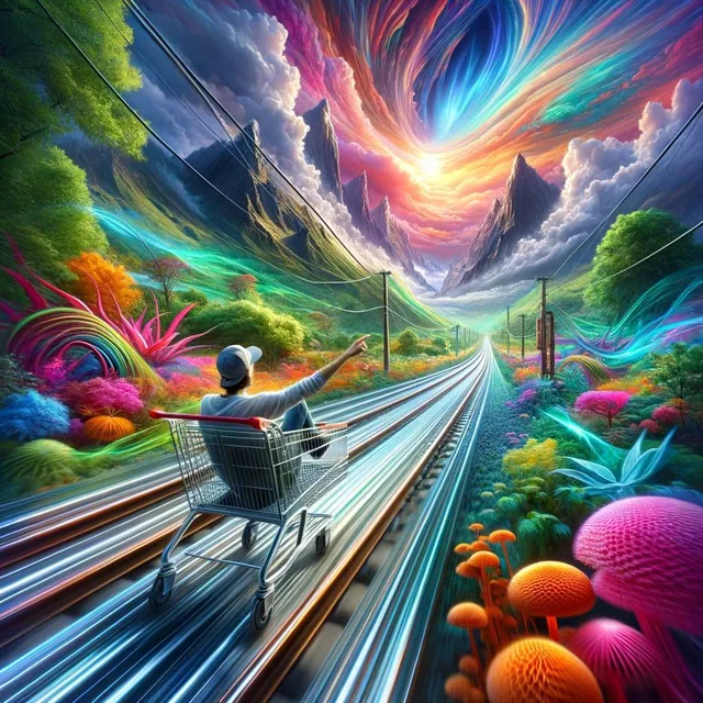 Imagine feeling the rush of wind against your face as you speed down a railway in a simpl...