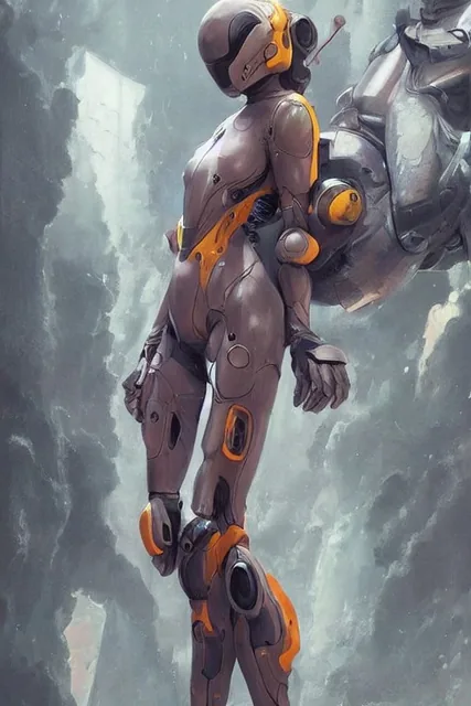 Hyper realistic painting of a beautiful girl in an EVA plugsuit, hyper detailed, anime, b...