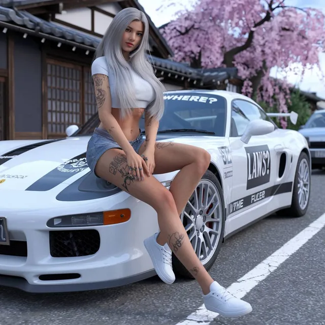 A digitally rendered realistic photo of a stunning and gorgeous female character with lon...
