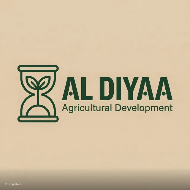/imagine prompt: minimal agricultural logo design, horizontal layout, icon on the left an...