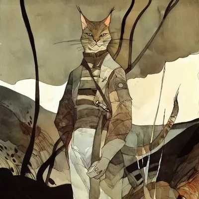 Manga art, Ink and watercolor, Vintage