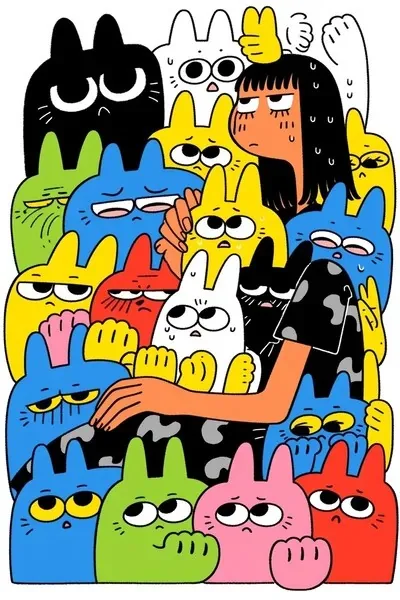 Cartoon, Illustration, Pop