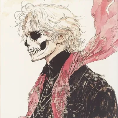 Pink, Comic book, Manga art, Vintage