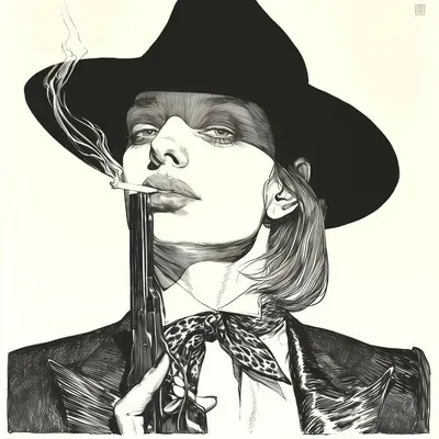 Illustration, Black