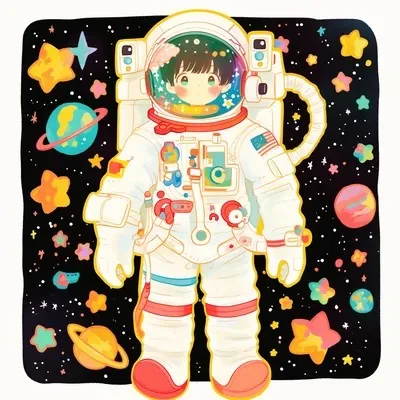 Anime, Orange, Cute, Sticker