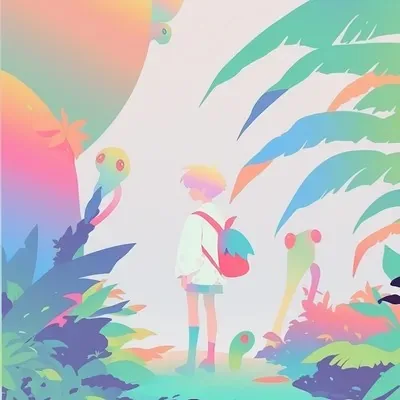 Pink, Gradient, Cute
