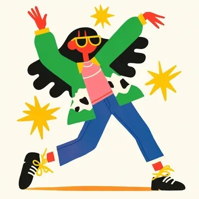 Illustration, Orange, Flat vector