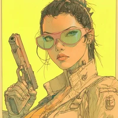 Manga art, Comic book, Yellow