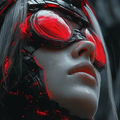 Surrealistic, Red, Cyberpunk