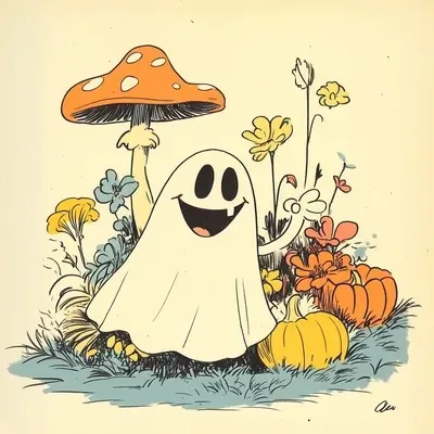 Cartoon, Manga art, Halloween, Comic book, Children's book