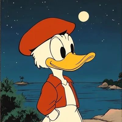 Cartoon, Blue, Vintage, Disney