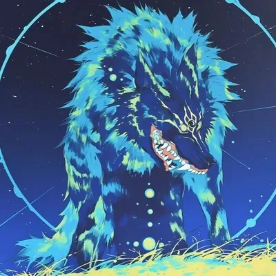 Anime, Blue, Manga art