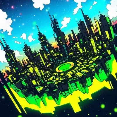 Cartoon, Green, Cute