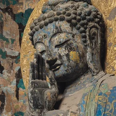 Blue, Black, Eastern aesthetics, Golden