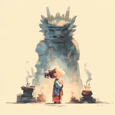 Manga art, Eastern aesthetics, Ink and watercolor