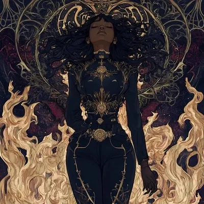 Illustration, Dark fantasy, Black