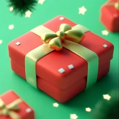 Christmas, 3D, Green