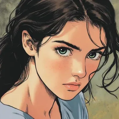 Vintage, Manga art, Comic book