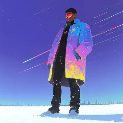 Anime, Illustration, Pink, Gradient
