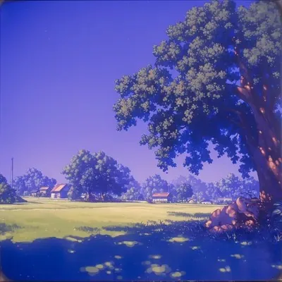 3D, Purple, Anime