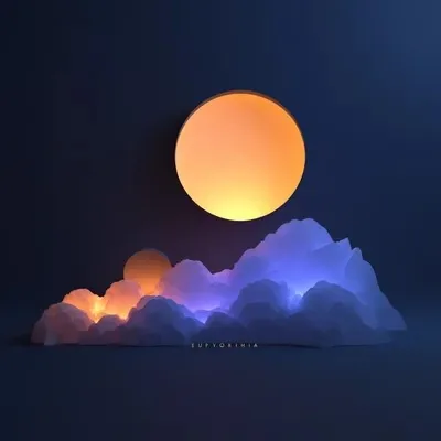 Cute, Cartoon, 3D, Blue