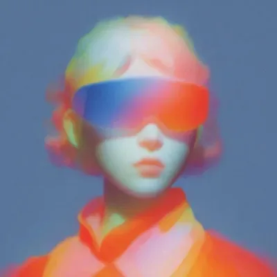 Surrealistic, Blue, Pink